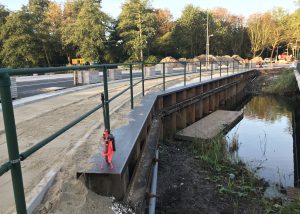 Stalen damwand plaatsen in Moddermanstraat Amsterdam