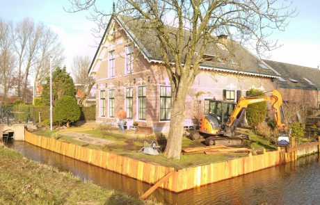 Houten damwand Haarlem